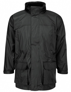 3-in-1 Coat Black - 100% Waterproof (Opt)